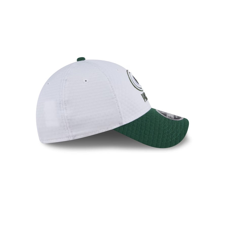 Green Bay Packers Kids Hat - Training Camp Collection 2-Tone 9Forty Kids NFL Stretch Snapback Cap - New Era